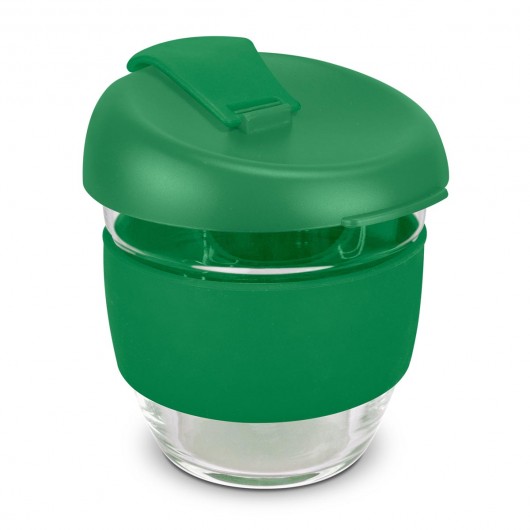 Dark Green 250mL Borosilicate Glass Cups